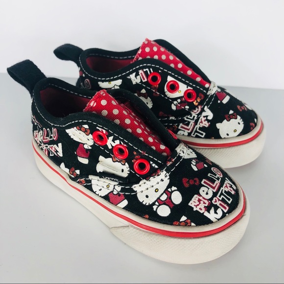 Vans Other - Vans Hello Kitty Slip On Sneakers Toddler Size 4